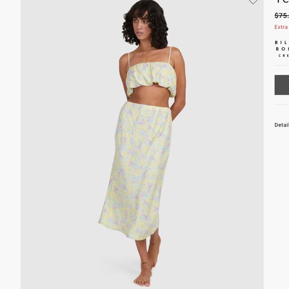 ISO *DO NOT BUY* Billabong Tempest Midi Skirt - Picture 2 of 2
